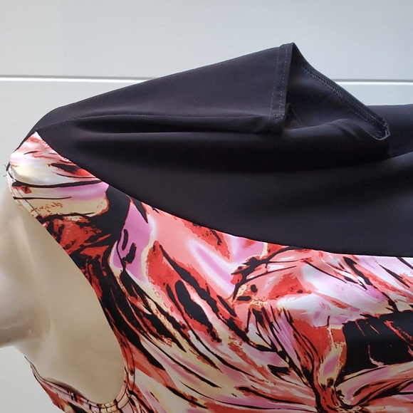 Me TOO Women's Dress Black Multi-colored Floral Size XL - Picture 7 of 9